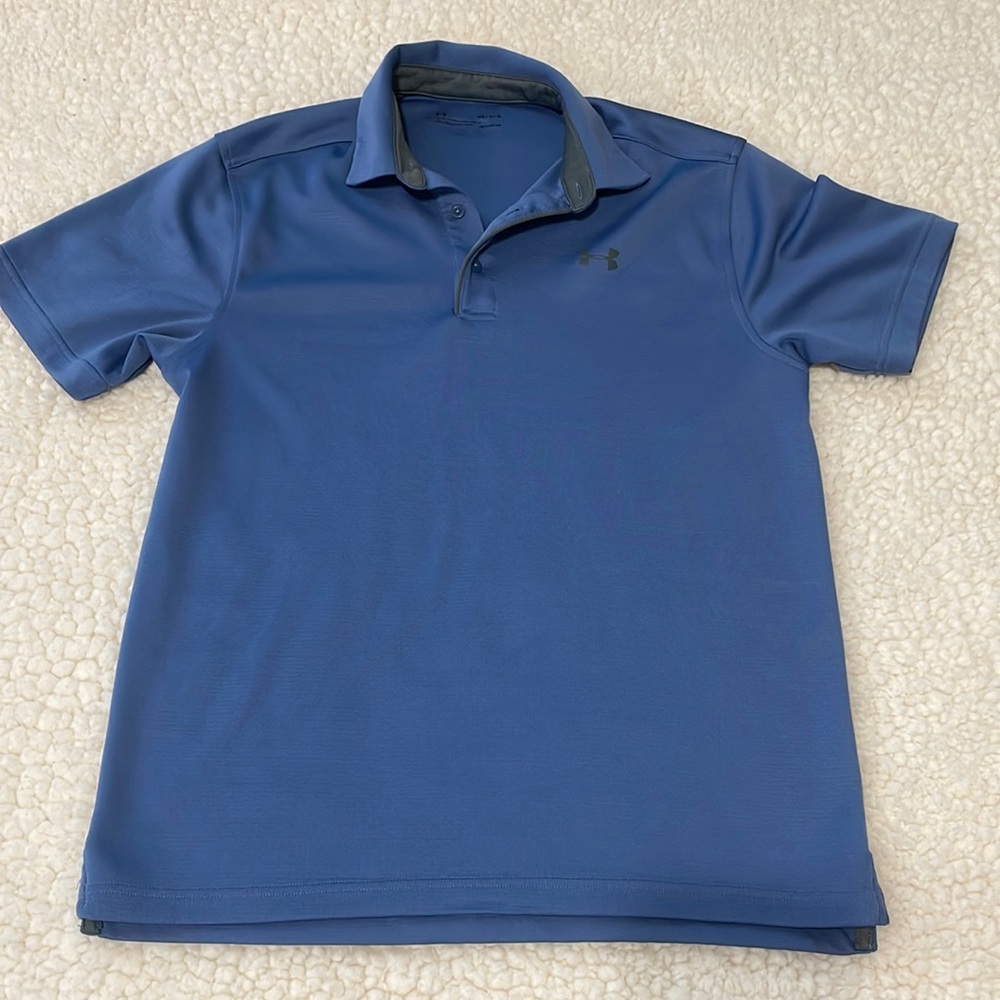 Men’s Under Armour Polo shirt. Size M. Blue.